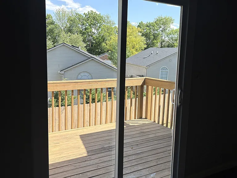 New sliding doors and deck