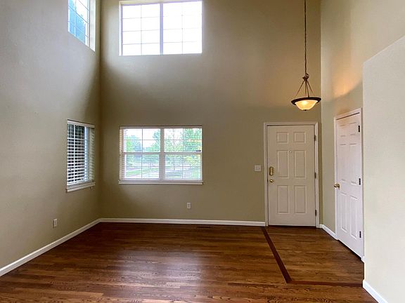 View of front door living room/dining area.