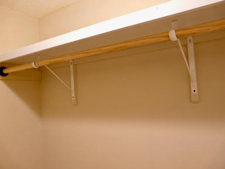 All closets have double racks on both sides!!