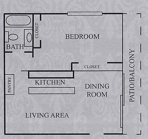 Floor plan 1X1