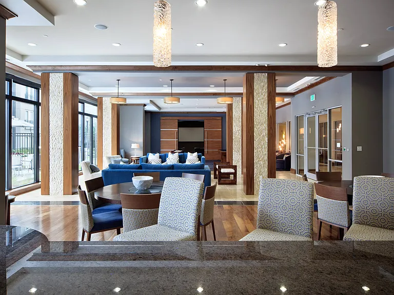 Entertain in the resident clubroom