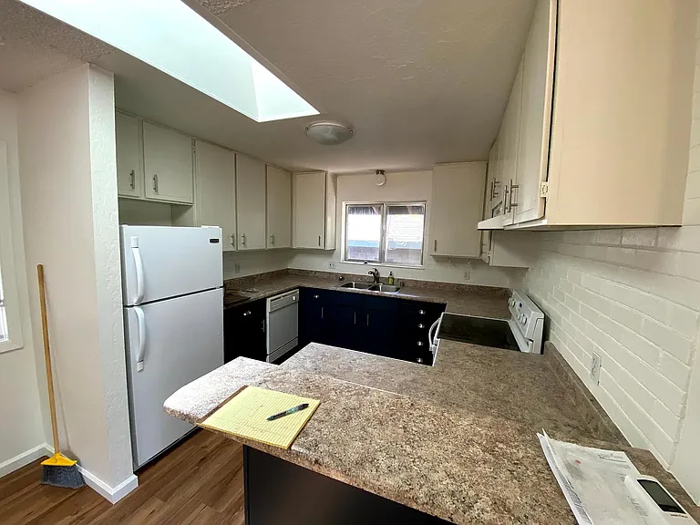 Kitchen from the dining area