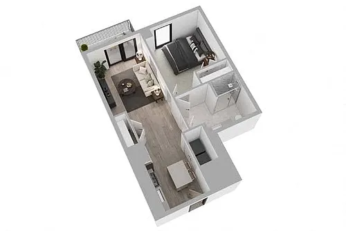 Floor plan 1B07