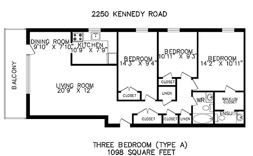 Floor plan 3BR