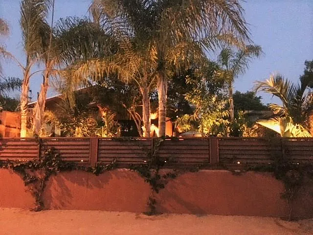 Night time landscape lighting
