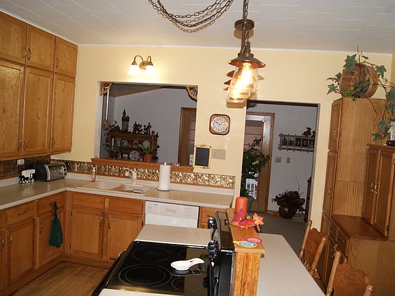 Kitchen open to sun room