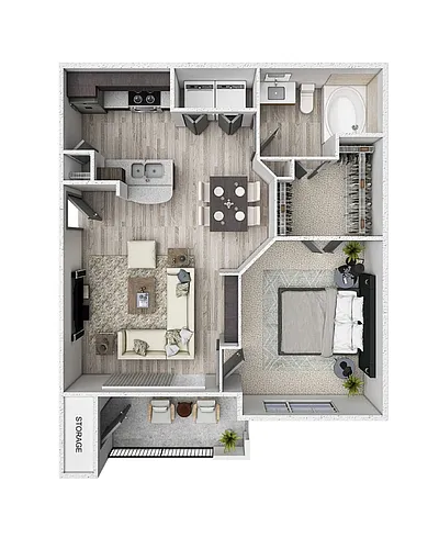 Floor plan A1 - The Hartman