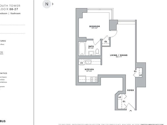 2nd image of 1 Columbus Pl APT S9e
