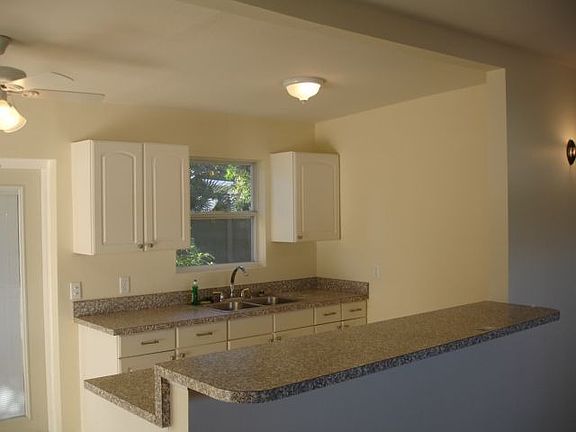 This countertop doubles as a breakfast bar