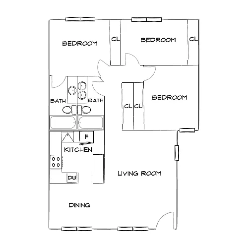 Floor plan Design 3A