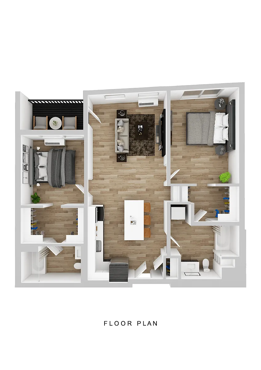 Floor plan Sitka - 2 Bed B