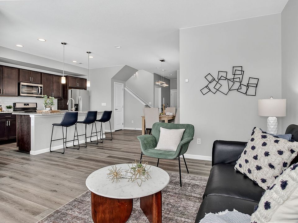 Open concept Living Room & Kitchen.