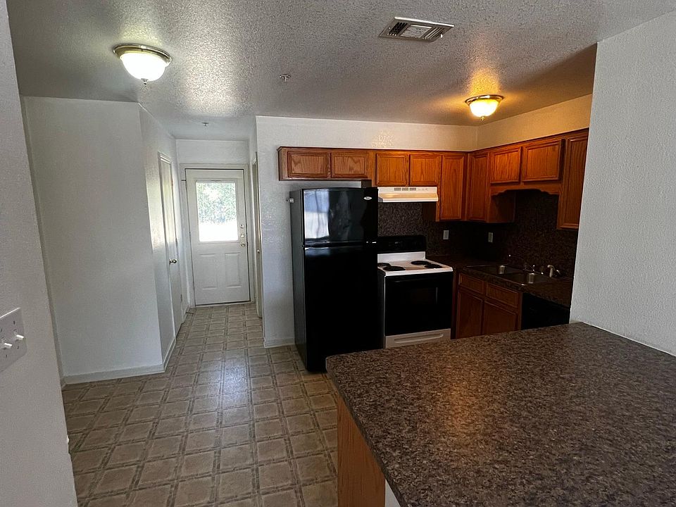 Kitchen and back patio door