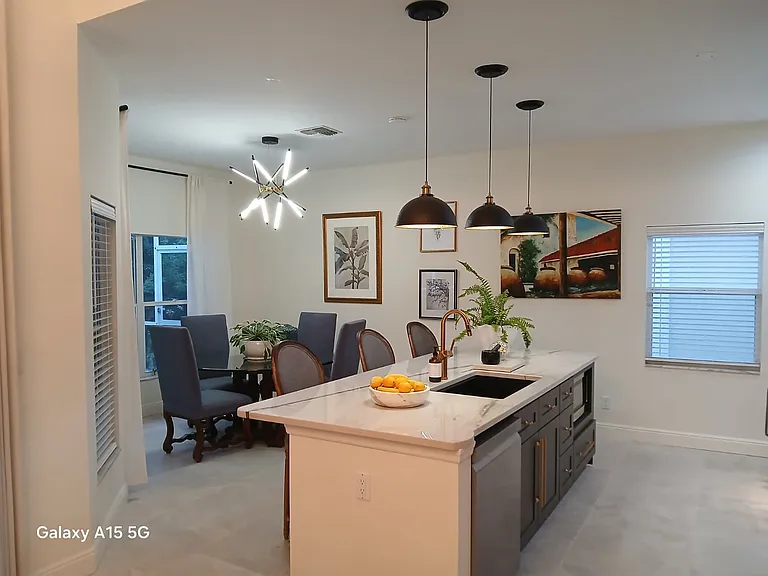kitchen and dining room