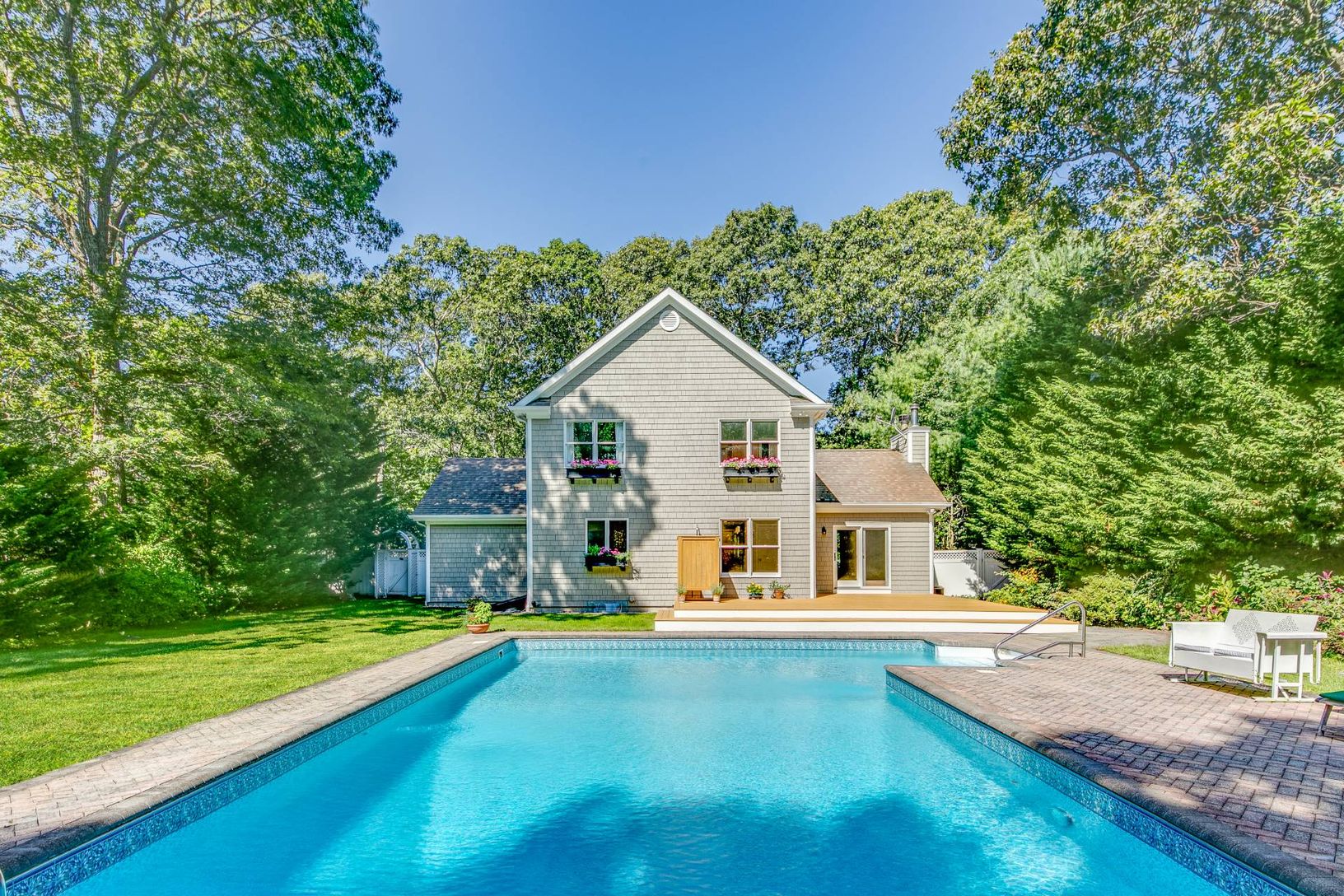  Enclosed Outdoor Shower and Sunny Patio