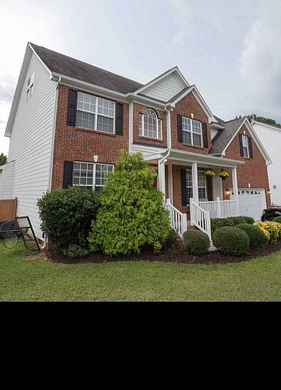 Brick front with porch