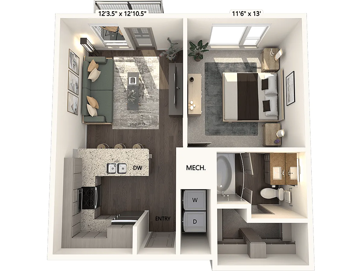 Floor plan A1-610-G