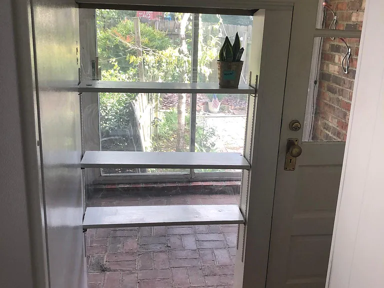 view to backyard from kitchen