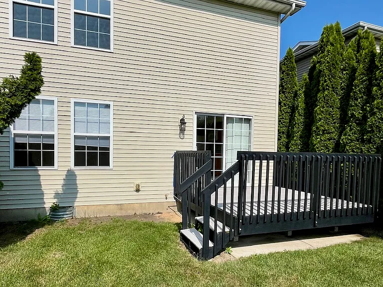 Deck and Back yard