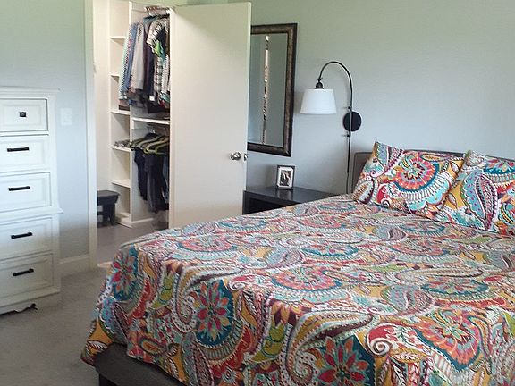 Master bedroom with walk-in 
