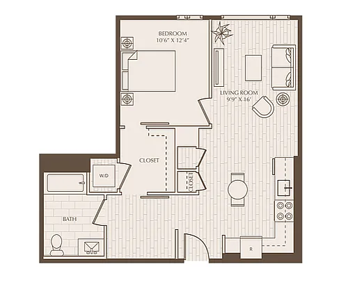 Floor plan A12.Den