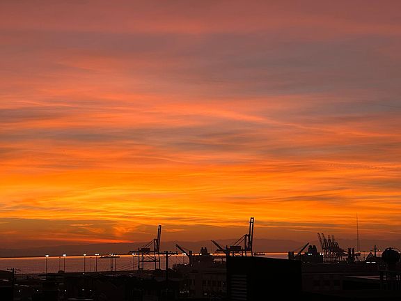 Sunrise from the deck