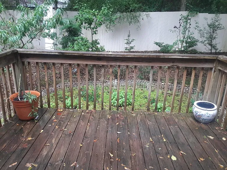 Back Deck overlooking the garden