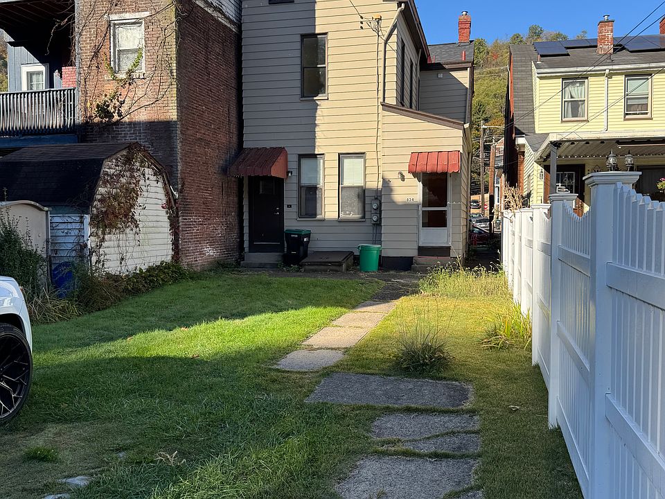 Backyard with parking space