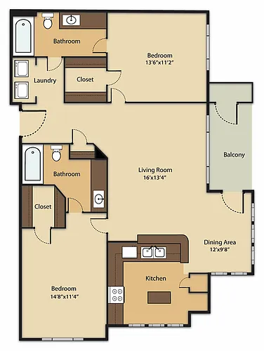 Floor plan B2