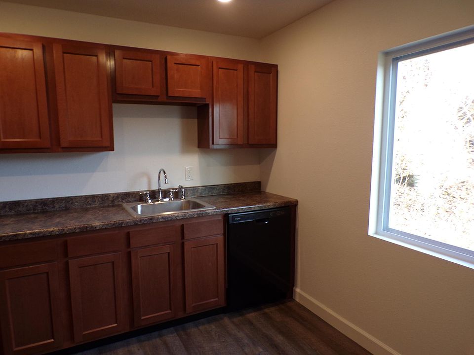 Large picture window in kitchen