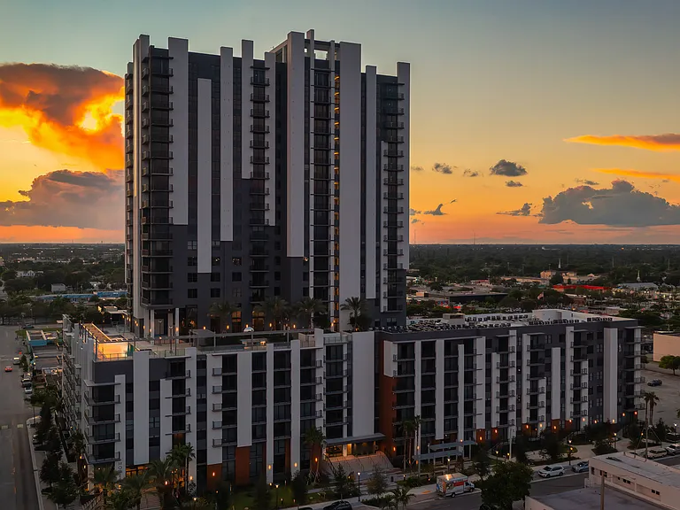 Your high-rise community features a pool, fitness center, and more.
