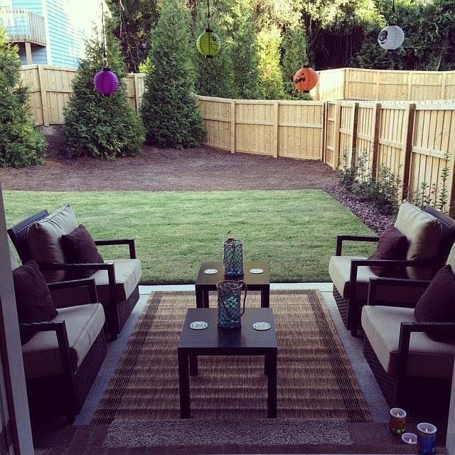 Covered Patio and fenced yard