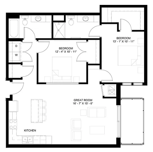 Floor plan The Mitchell (C)