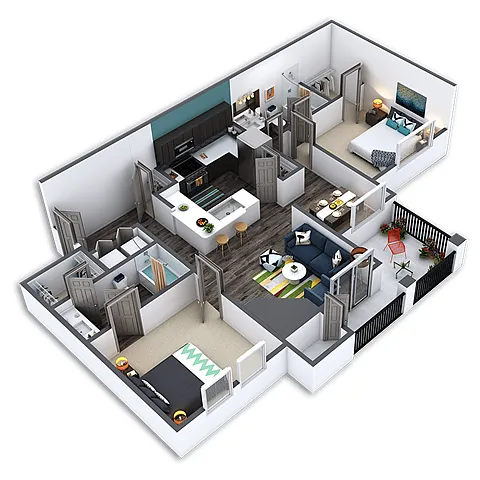 Floor plan B3