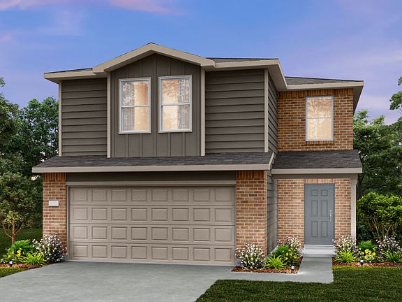 The Frio, a two-story home design with 2-car garage, showing home exterior LS101