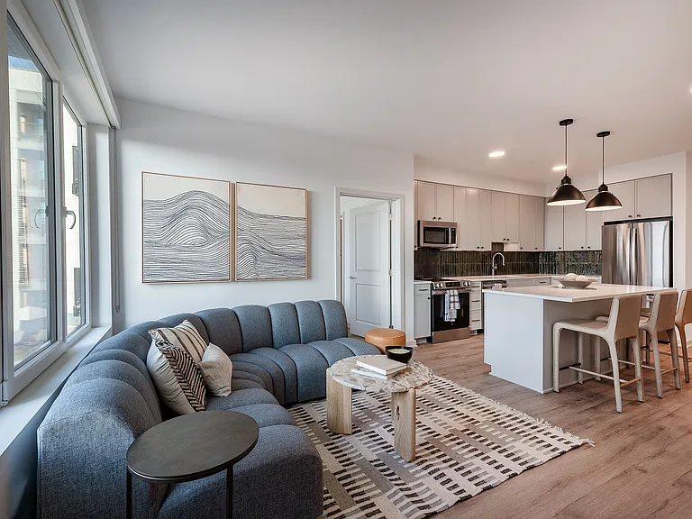Model Unit Kitchen and Living