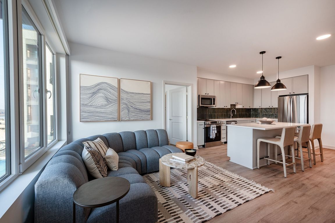 Model Unit Kitchen and Living