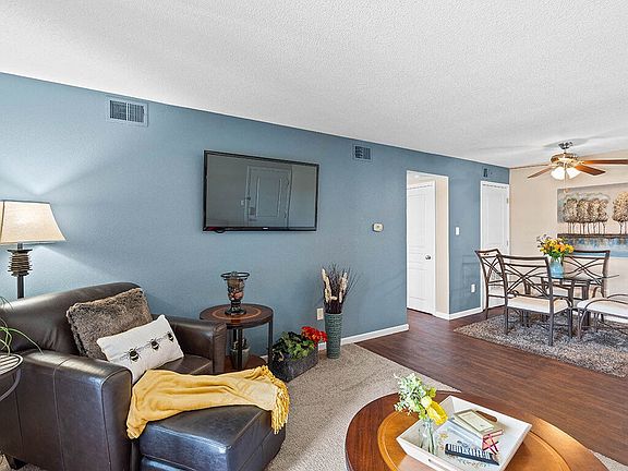 Wood-Style Flooring and Plush Carpeting