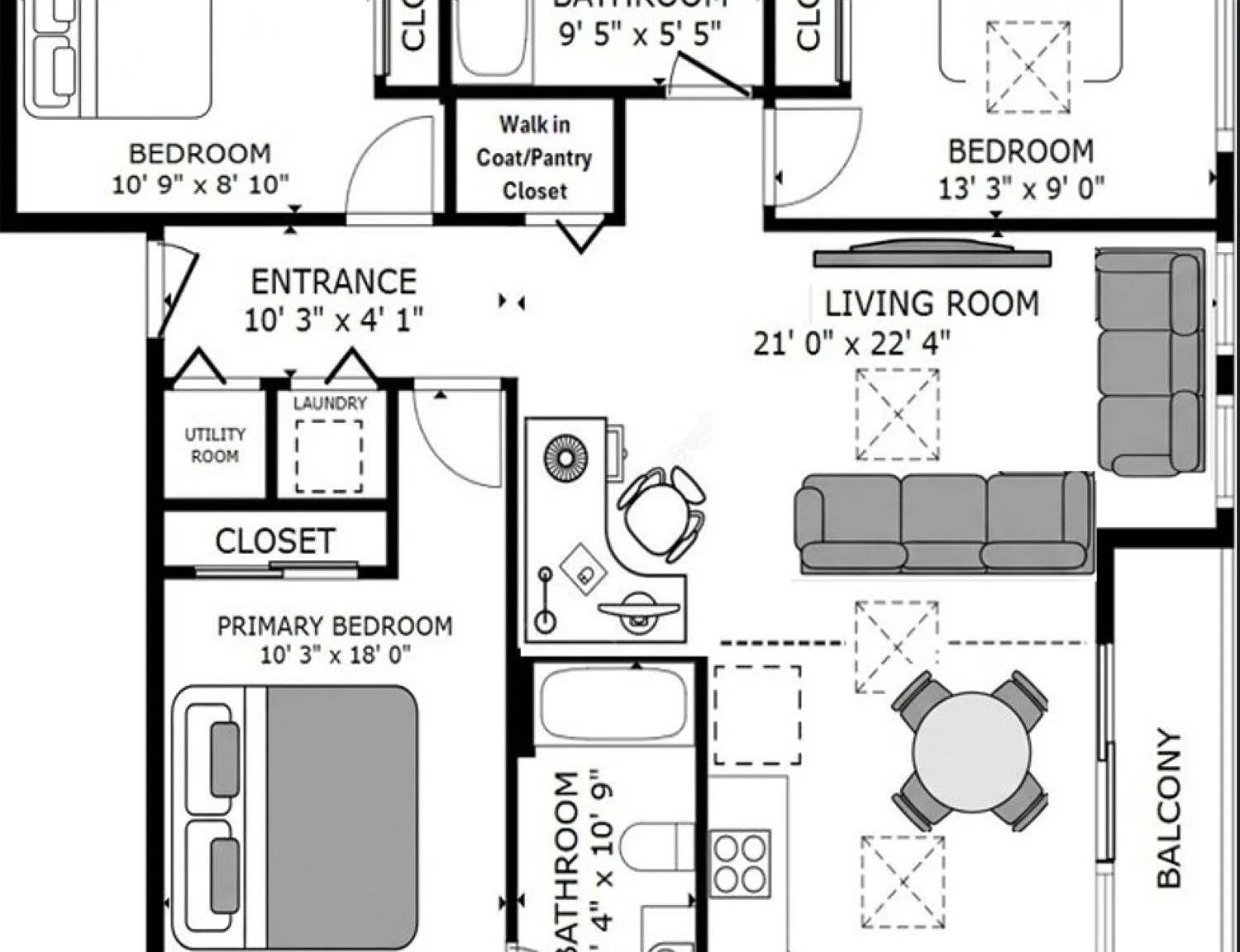 3 bed, 2.0 bath, 1180 sqft, $3,350 — Photo 4