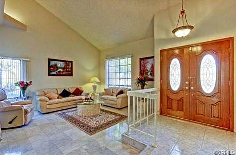 Main entry plus living room