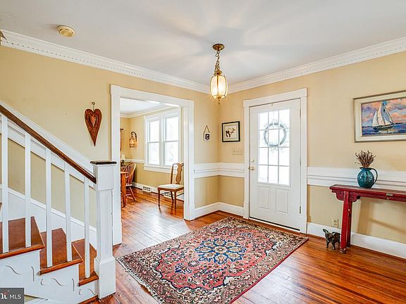 Gleaming hardwood floors shine