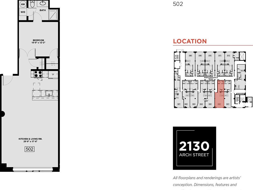 2nd image of 2124 Arch St #502