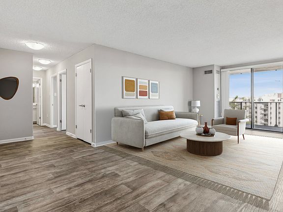 Spacious living room with ample natural light