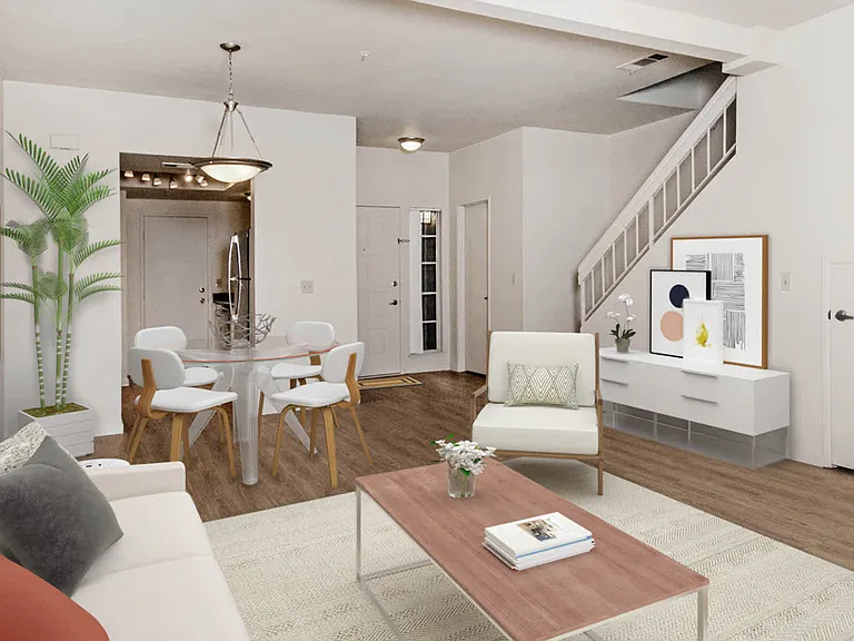 Living Room with Hard Surface Flooring