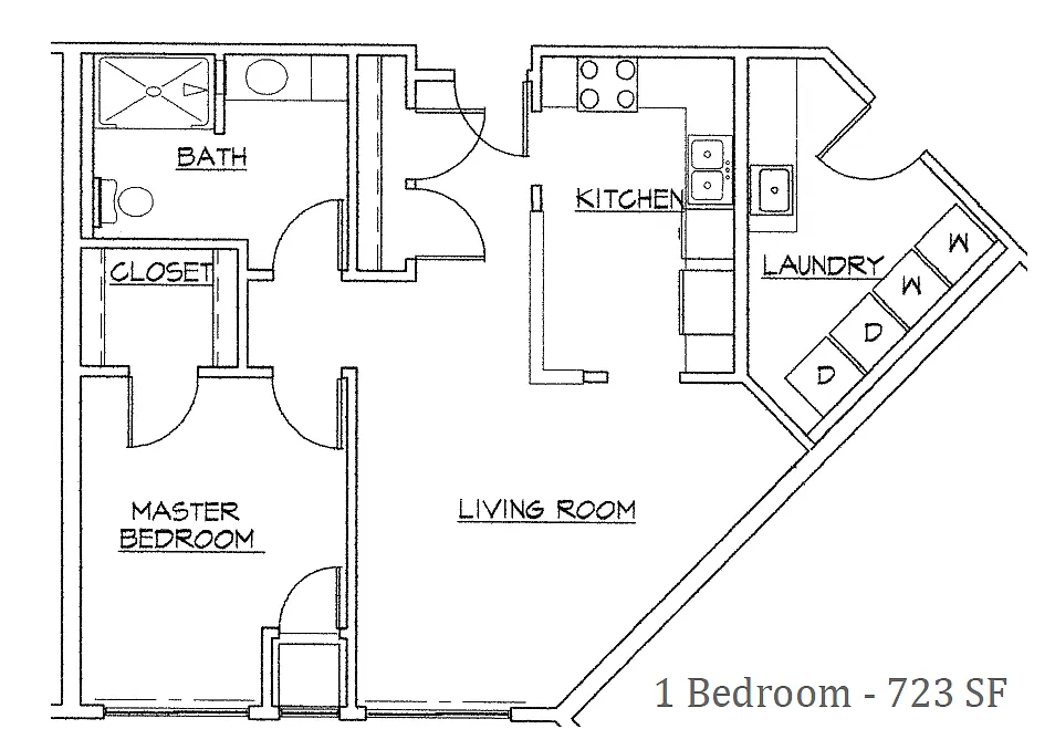 Floor plan One Bedroom