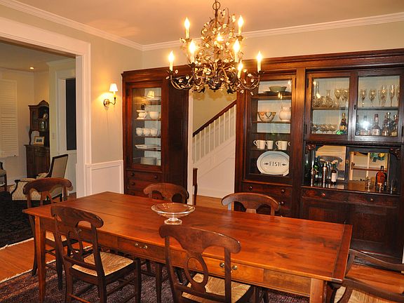 Dining room with built ins