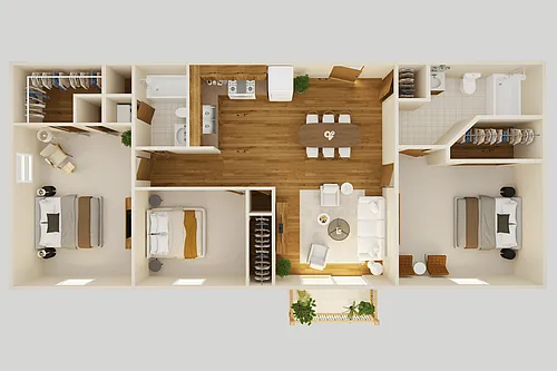 Floor plan 3 bedroom
