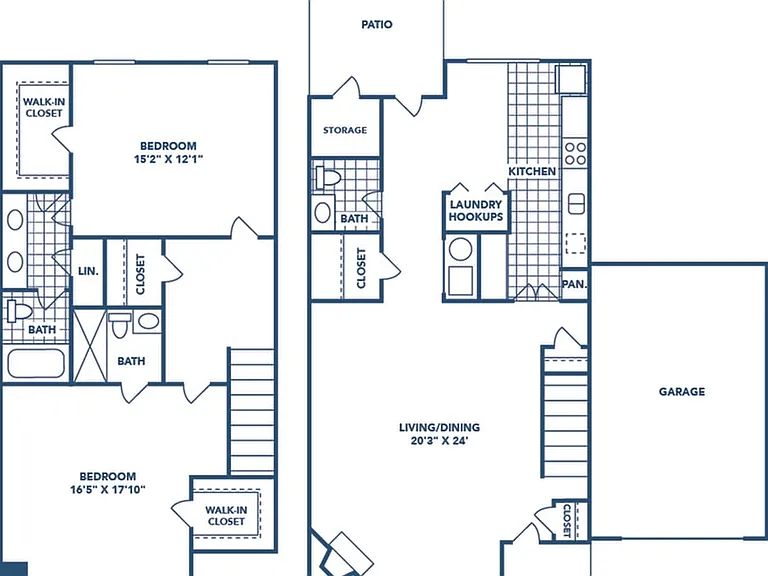 2 Bedroom | 2.5 Bath | 1752 SF 2 Bedroom | 2.5 Bath | 1752 SF