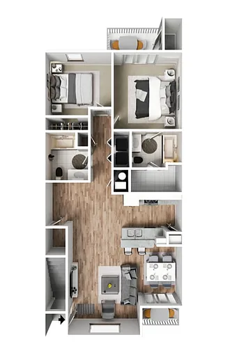 Floor plan 2 X 2
