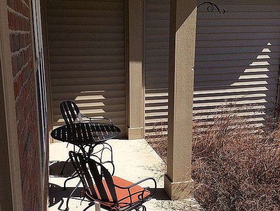 Sitting area on front porch